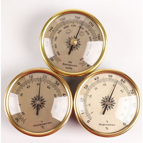 1 thermomètre extérieur, avec ventouse, fixation sur fenêtre, affichage °C/°F, baromètre et hygromètre intégrés (1/5)