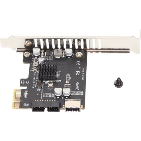 19-polige PCI-E-zu-USB-3.0-Erweiterungskarte, optimale Leitfähigkeit, niedrige Impedanz, zuverlässiger Adapter für interne Anschlüsse (1/5)