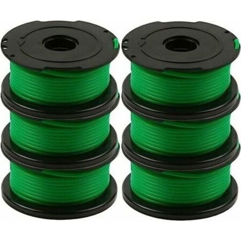 Lot de 6 bobines de fil pour débroussailleuse Black and Decker GL7033, GL8033, GL9035, de 6 mètres chacune. (1/5)