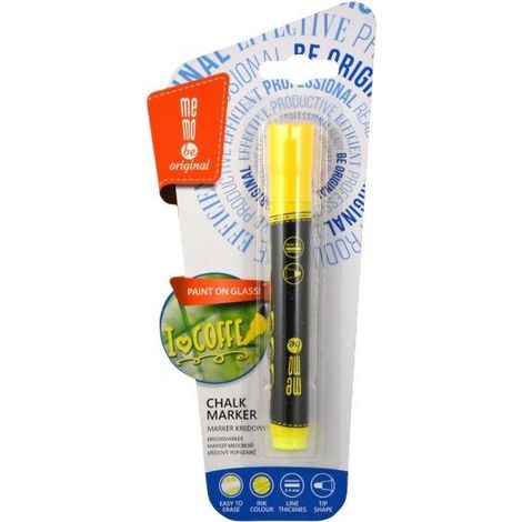 Marcador de tiza amarillo neón MemoBe