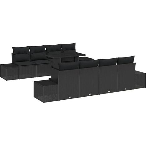 Maison Exclusive - Gartensofa-set mit Kissen mit Speicher mit Kis