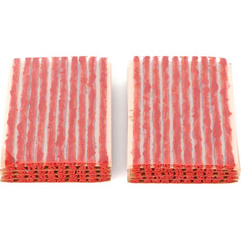 100 bouchons de réparation pneu 100x3mm, bande caoutchouc colmatage tubeless, kit crevaison auto moto, mèche de réparation marron (1/5)