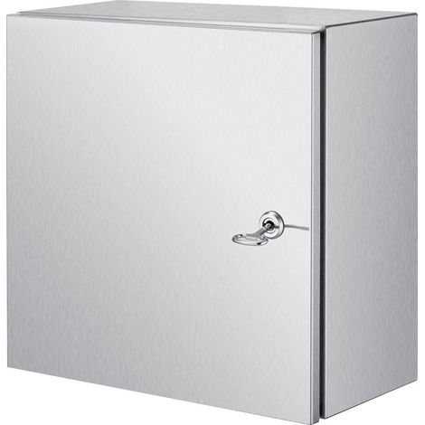 Boîte électrique en acier inoxydable NEMA 4X, 300x300x200 mm, IP66 étanche et anti-poussière, avec plaque de montage, pour usage intérieur/extérieur. (1/5)