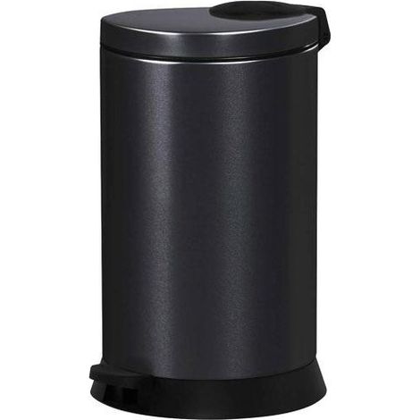 Rossignol Modello di Cestino con Pedale Nero 20 Litri