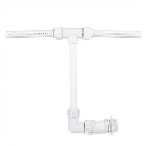 Fontaine de piscine pour piscines hors sol et enterrées, double cascade réglable, fontaine d'eau pour spa et piscine, accessoire de piscine (1/5)