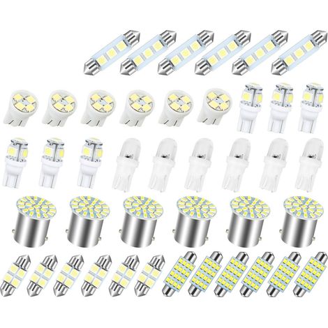 Ensemble de LED pour Voiture Intérieur - Éclairage Plafonnier, Coffre, Plaque d'Immatriculation - Kit Complet-KZQ (1/5)