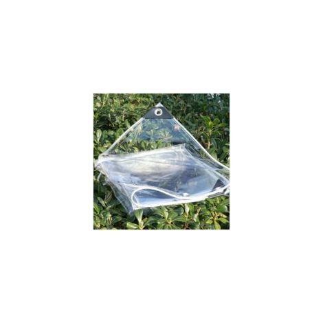 Telone trasparente impermeabile, telo protettivo antistrappo, antipolvere con cordino (1,2x1,5 m) - Crezuo