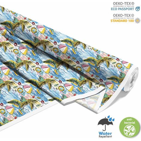 Dekorativer Outdoor-Stoff Oxford - Motiv Sommer DX9211 (1/5)