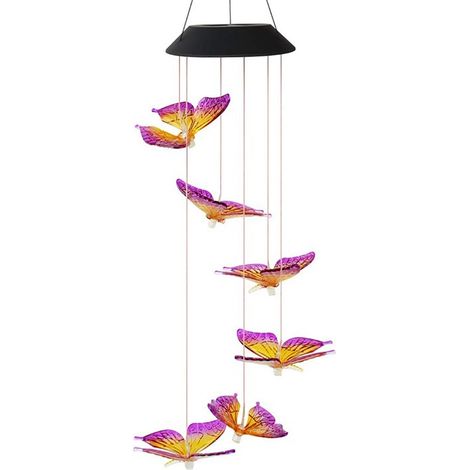 Carillon solaire à lumière chaude étanche, décoration pour maison, fêtes, jardin et terrasse (1/5)