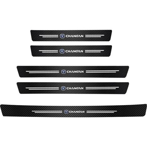 (Pour Changan,portières et coffre) 5 protections de seuil de porte avec logo de voiture,anti-rayures,pour Changan CS75,CS35 Plus,CS15,CS95,RAETON CX70,CS55,EADO CX20 et Alsvin (1/3)
