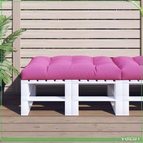 360533 Coussin de palette Rose 120x80x12 cm tissu (1/5)