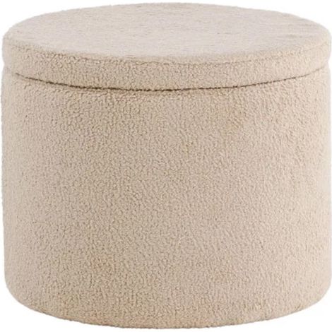 Pouf Avec Rangement "Dunken" 51cm Beige (1/3)