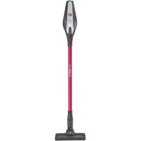 Hoover H-FREE 300 HF322HM 011 Scopa Elettrica, Senza Fili, 240W, 0,7 L, Ciclonica, Autonomia 40 Minuti, Doppia Luce Led, Rosso (1/5)
