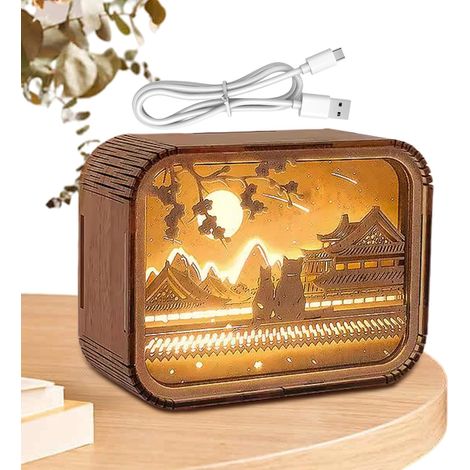 Veilleuse créative, lampe de nuit artistique, lampe puzzle T pour salle d'étude, salon, espace de travail et chambre à coucher, lampe LED créative pour une ambiance chaleureuse (1/5)