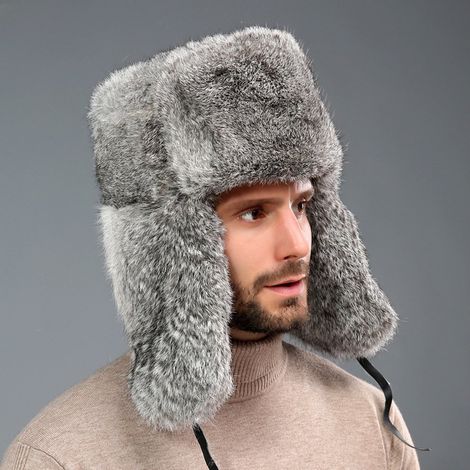 ABYSSE-Cagoule homme russe en fausse fourrure, bonnet d'hiver thermique avec protection des oreilles, cagoule moto, accessoires chauds, vêtements, unisexe, bonnet de snowboard, camping, voyage, chasse (1/4)