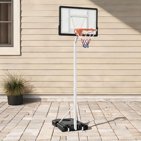 Panier de basket bianco en acciaio PVC HDPE 90 x 60 x 310 cm (1/5)