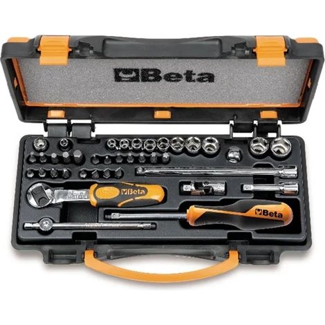 Clé à douille et jeu d'accessoires 1/4 beta 900/c11 - 39