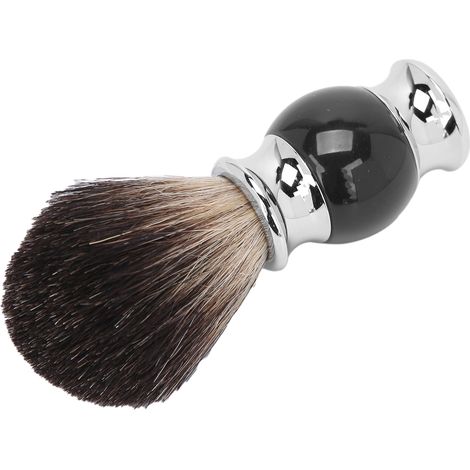 Brosse à barbe et rasage pour homme, poils doux, nettoyage visage, application mousse à raser, pinceau cosmétique, kit soin barbe, brosse de rasage classique. (1/5)
