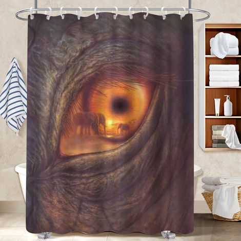 Kit rideau de douche en polyester 180x180 cocooning housse de baignoire pour une déco d’hiver réconfortante (1/5)