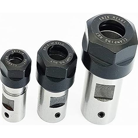 Spannzangenhalter, 1 Stück, R11, 5 mm, 6 mm, 6,35 mm, 7 mm, 8 mm, Motorspindel, Werkzeughalter für Graviermaschinen-Spannfutter, Verlängerungsstange (gewöhnlich 0,008, ER11A, 5 mm) (1/3)