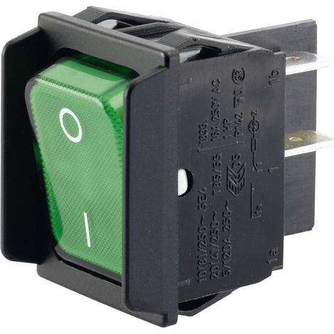 Marquardt 1835.3608 Interrupteur à bascule 01835.3608-00 250 V/AC 16 A 2 x Off/On IP40 à accrochage 1 pc(s) (1/2)