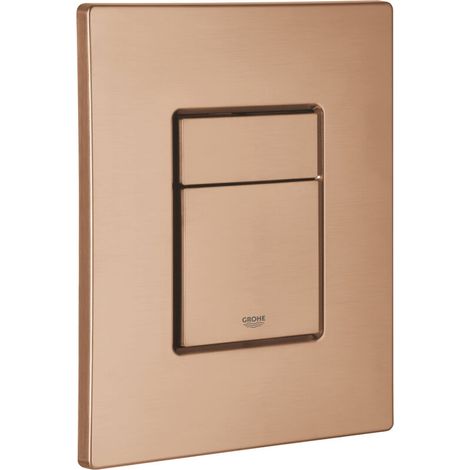 Plaque de déclenchement compatible Warm Sunset Brossé – Référence 38732DL0, finition brossée, couleur chaud soleil