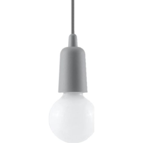 Lámpara colgante Tina gris, 1 luz (1/5)