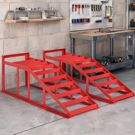 Rampe de chargement pour véhicule en acier 83,5 x 30,5 x 27 cm (1/5)