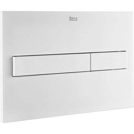 Placa de control de doble descarga DUPLO ONE, BLANCO MATE, ROCA, Ref.A890188207 (1/3)