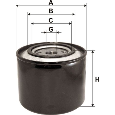 Filtros WIX 51189E Filtro de aceite BT5 P550580 SO008 OP569 W1130 H205W01