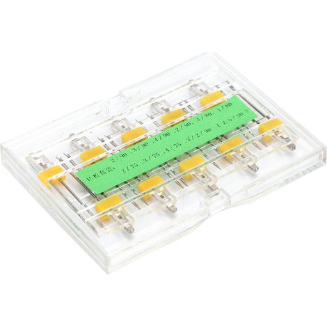 Lot de 10 aiguilles doubles de différents modèles avec boîte en plastique pour machine à coudre domestique (1/5)