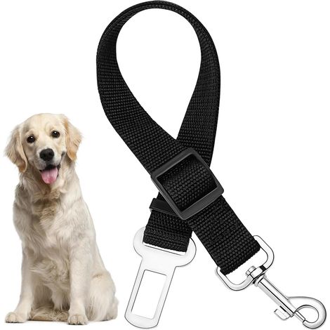 LaBlanc - 1 cinturón de seguridad para perros, arnés universal para coche, correa de seguridad ajustable para mascotas. (1/5)