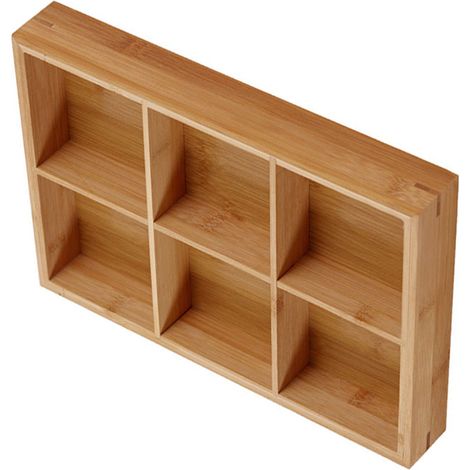 Plateau en bois compartimenté à plusieurs niveaux, plateau de service pour restaurants de fondue chinoise, assiette à sushis, 6 compartiments (1/5)
