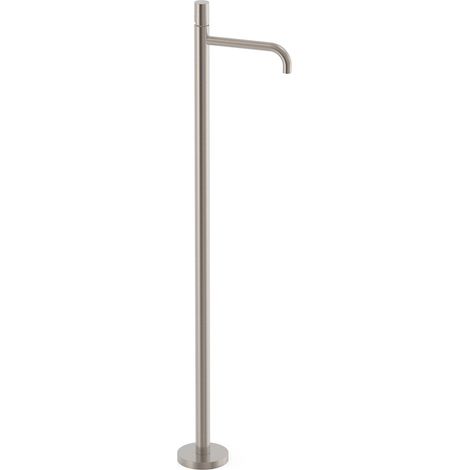 TRES 26285306AC STUDY Grifo Monomando con Toma a Suelo Lavabo Color Acero - ref: 26285306AC