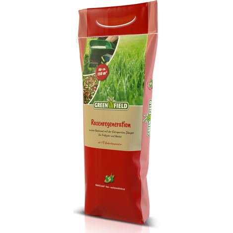 Greenfield Rasenregeneration-Mantelsaat 5 kg - Nachsaat für Frühjahr und Herbst (1/2)