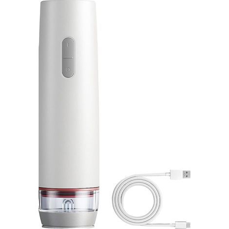 Portable and rechargeable vacuum sealing machine, for easily preparing fresh and economical meals. (1/5)