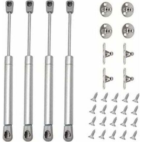 Stück Gasdruckfeder 60N Hydraulik-Möbeldämpfer Türdämpfer für Schränke, Kleiderschränke, Bücherregale und Möbel (4, 60N)