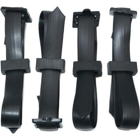 4 Pièces 60 cm Attache pour Arbre Fruitier, Attache Tuteur Arbre Résistantes, Sangle pour Arbre Réglables, Lien Tuteur Arbre avec Boucle pour la Prise en Charge des Arbres Arbustes (1/4)