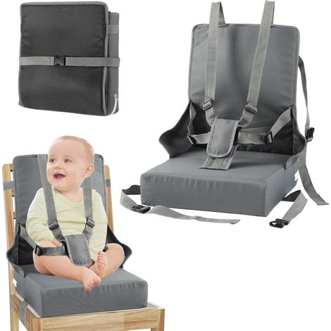 Jiubiaz Sitzerhöhung Stuhl Tragbar Hochstuhl Reisehochstuhl Baby 6 bis 36 Monate Sitzkissen Kinder