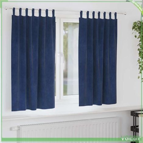 Rideaux occultants - FAFEISY - 4107204 - Velours premium - Bleu foncé - 140 x 175 cm (1/5)