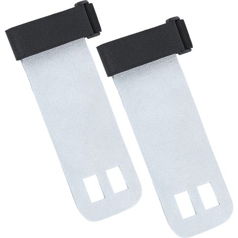 Gants de Protection Antidérapants en Cuir pour Barres Parallèles et Poids Gris (1/5)