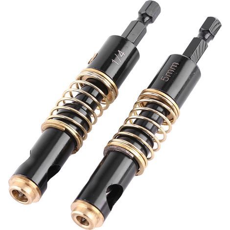Centering drill bits for door hinges, professional opening tool (5 mm and 1/4") (1/5)