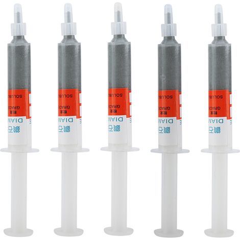 5 piece/set diamond grinding polishing compound lapping abrasive needle tube W10 1000 (1/5)