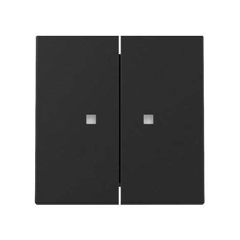 Gira Touche 2f fenêtre témoin System 55 Noir m [3631005], 3631 005