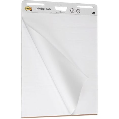 Paperboard - Chevalet de conférence mobile Post-it Meeting Chart à feuilles repositionnables - lot de 2 + 1 gratuit (1/5)