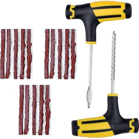 Kit de réparation professionnel pour pneus tubeless, outils de réparation pour crevaisons de pneus de vélo et de voiture (1/5)