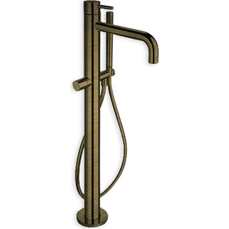 Mitigeur bain douche triverde monocolonne sur pied vieux bronze mat - CRISTINA ONDYNA TV18993