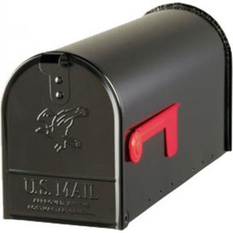 Elite – buca da lettere, stile americano – In acciaio – nero – Gr. T1 Art E1100b00