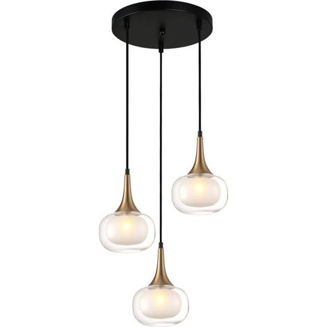 Italux Konila Lámpara de techo colgante moderna de 3 luces, G9 (1/2)