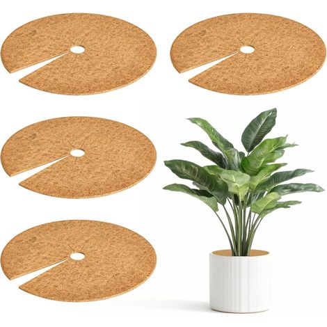 Lot de 4 tapis de protection pour plantes en fibre de coco (1/5)